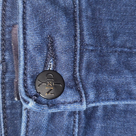 NYDJ Sheri Slim Jeans Style# MDNM2034 Lift Tuck Dark Denim Rinse Wash Size 8 - Picture 4 of 15